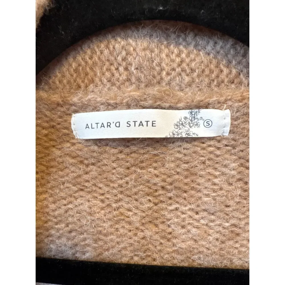 Altar'd State Danni Dot Duster cardigan sweater Small